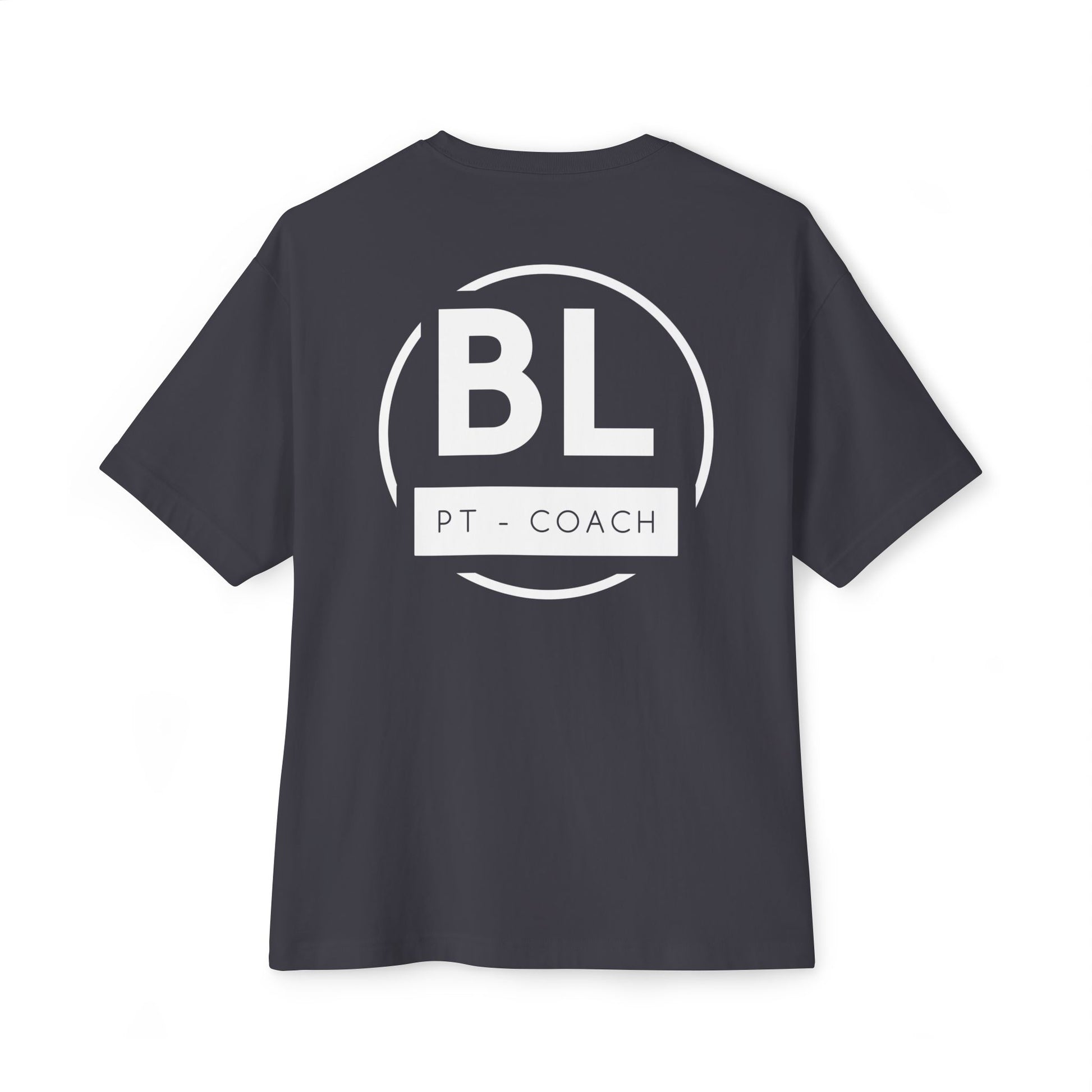 Unisex Oversized Boxy Tee with BL PT - COACH Print | Casual Wear, Gym Outfit, Fitness Gift, Athleisure Style, Everyday Comfort