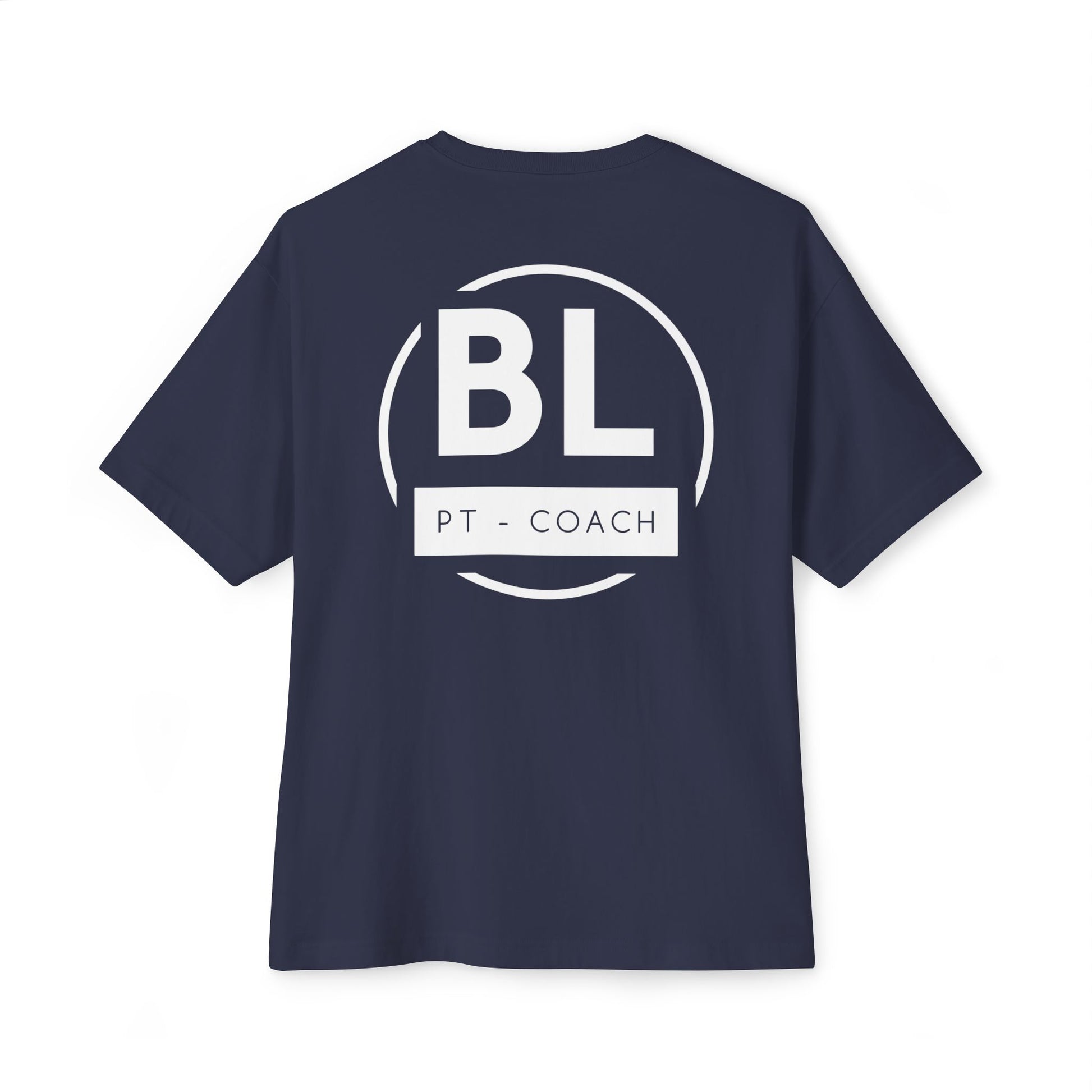Unisex Oversized Boxy Tee with BL PT - COACH Print | Casual Wear, Gym Outfit, Fitness Gift, Athleisure Style, Everyday Comfort