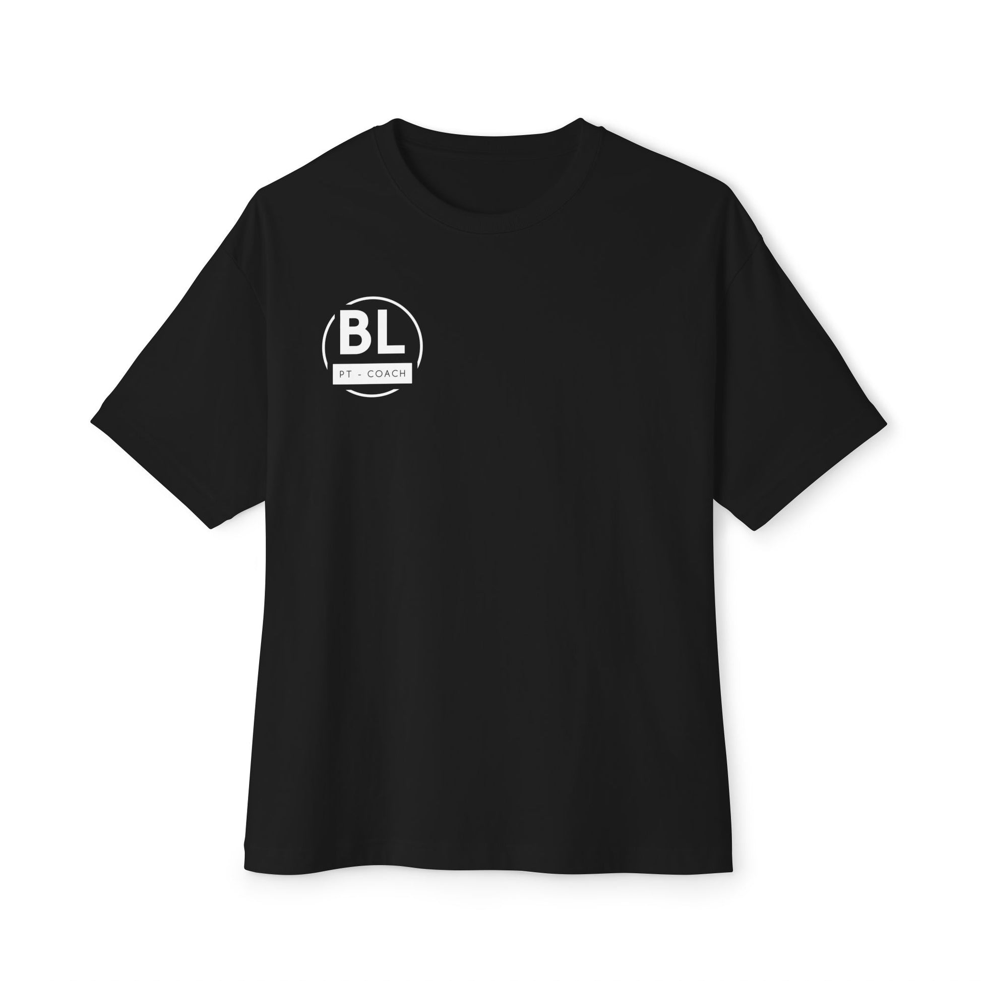 Unisex Oversized Boxy Tee with BL PT - COACH Print | Casual Wear, Gym Outfit, Fitness Gift, Athleisure Style, Everyday Comfort